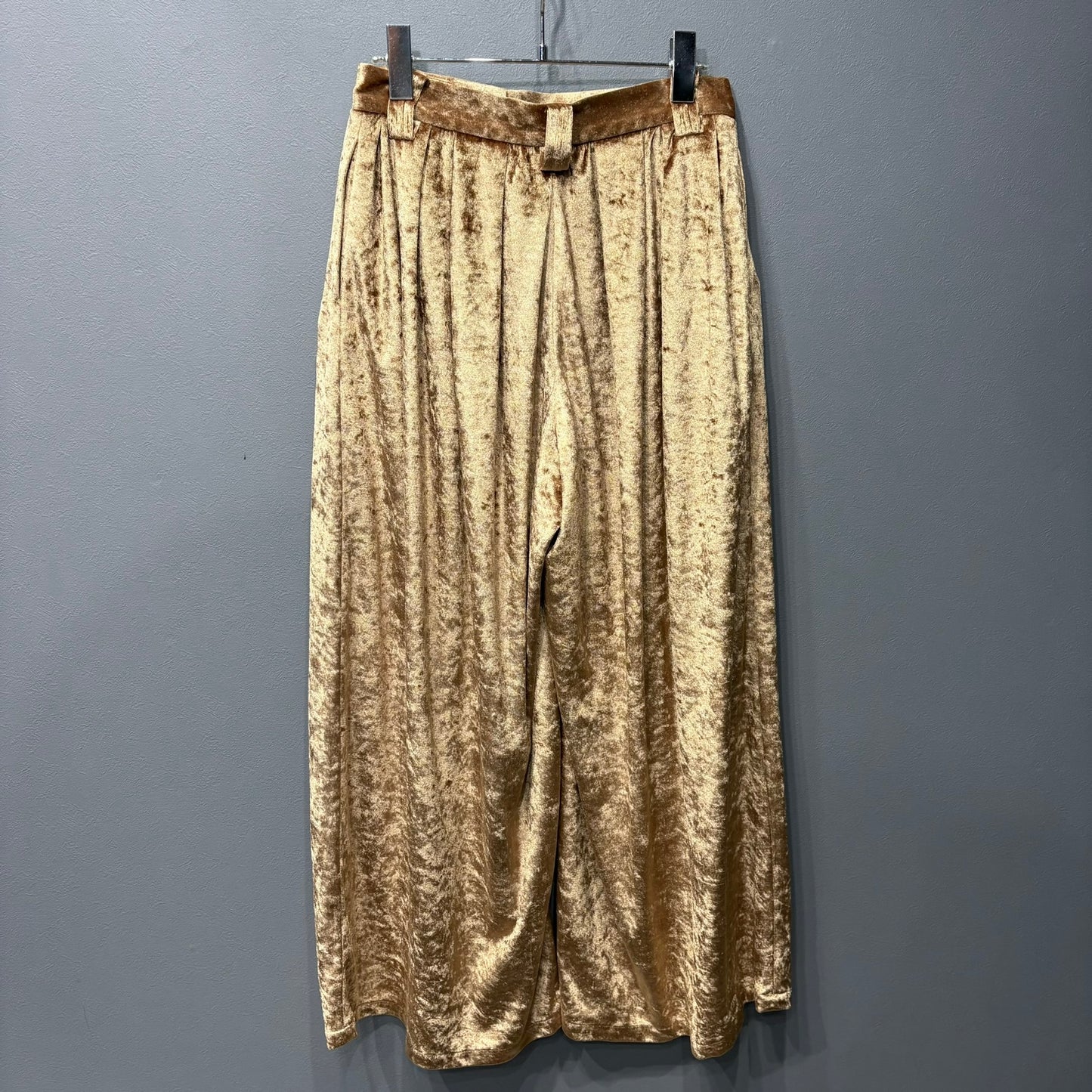 Needles Gold Velour Wide Pants