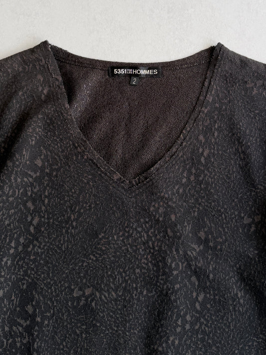 5351 POUR LES HOMMES Shadow Leopard Tee Size 2