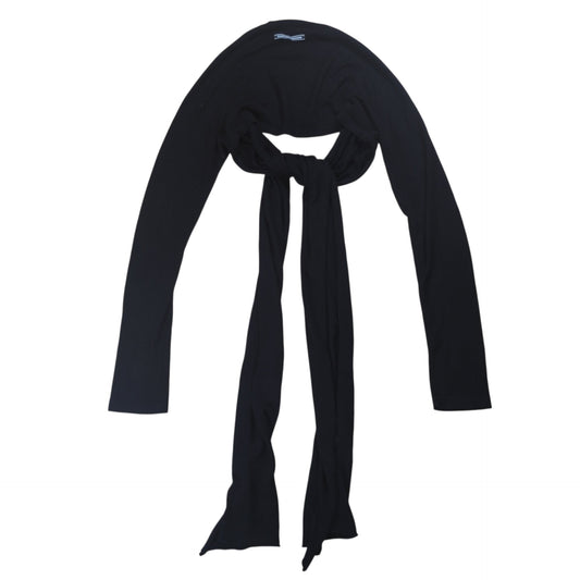 Jean Paul GAULTIER Black Long Bolero Cardigan Size M
