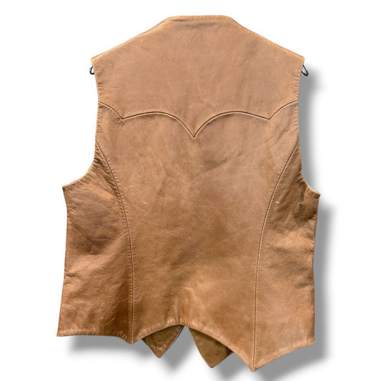 MASU 24AW Bat Goat Leather Vest Brown Size 48