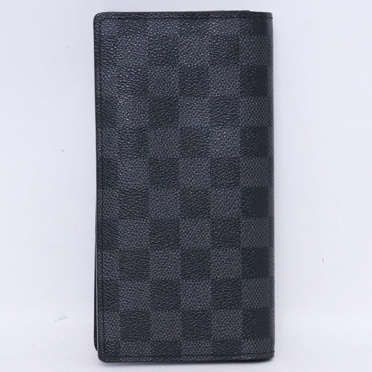Louis Vuitton Damier Graphite Brazza Wallet Black Size F