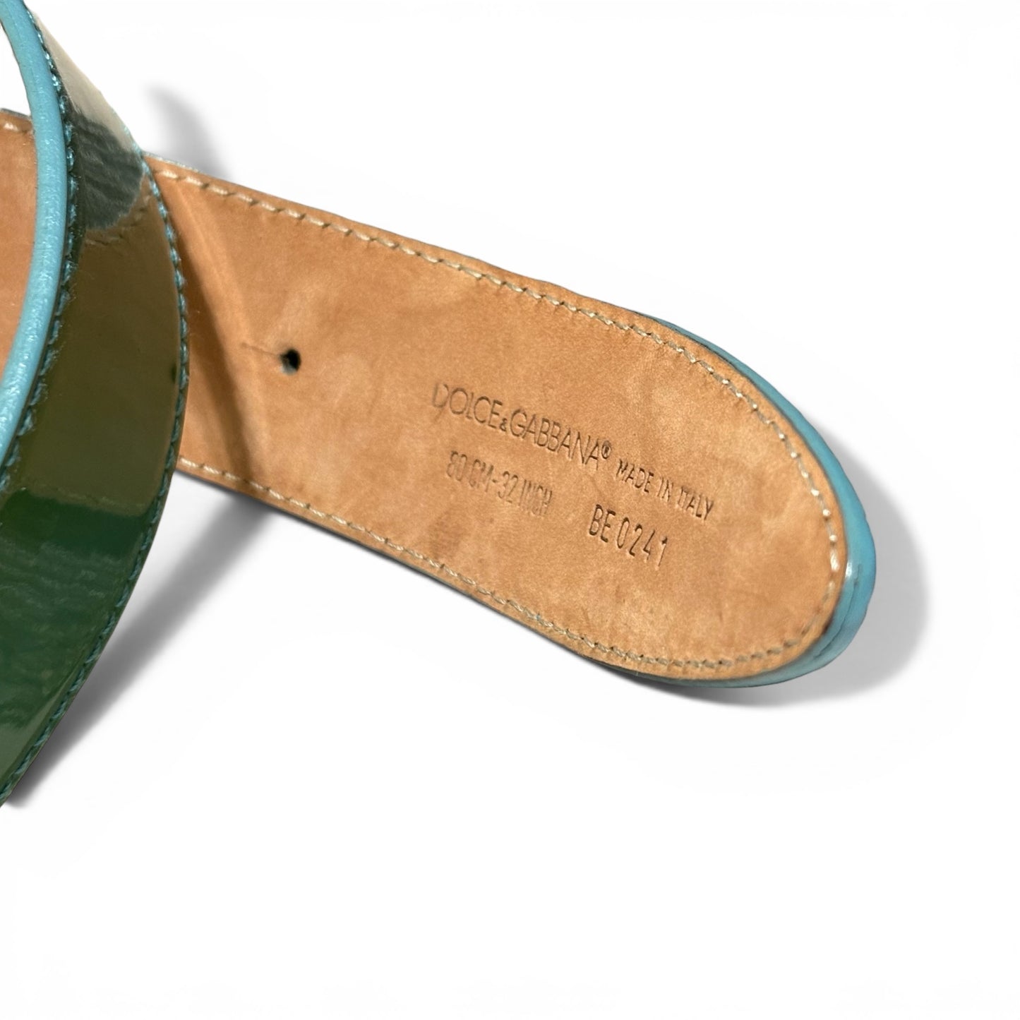 Vintage Dolce&Gabbana Green Belt Made in Italy