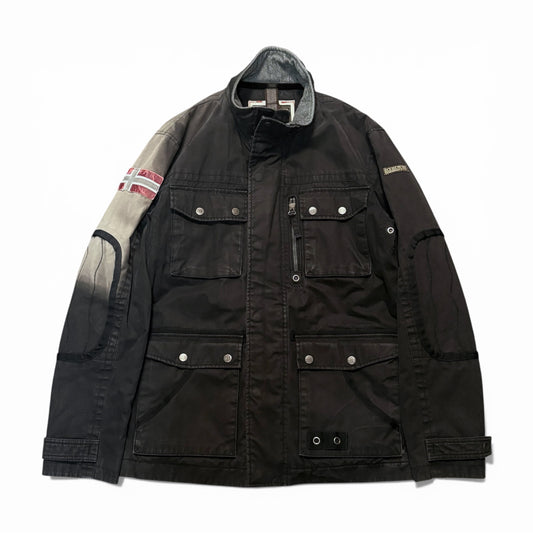 Vintage NAPAPIJRI Cotton Outdoor Jacket Black Size M
