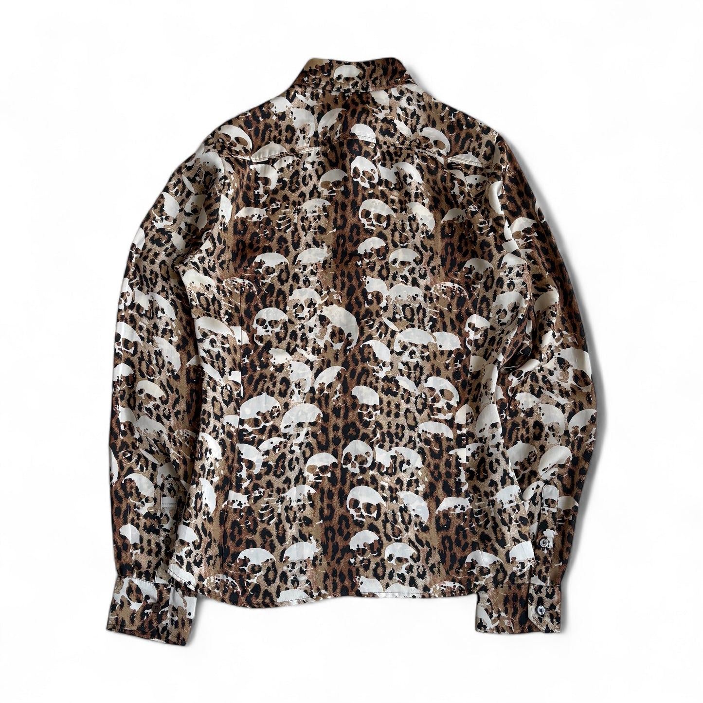 Vintage THE HYSTERIC XXX Skull&Leopard Long Sleeve Shirt Size S