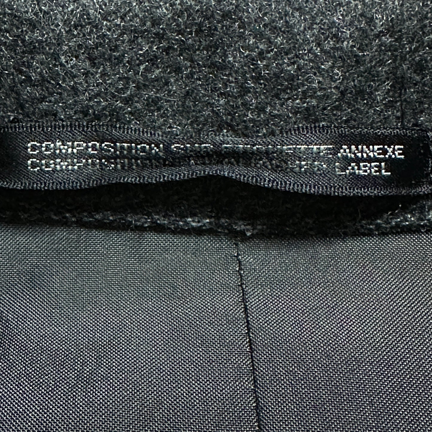 Y's Dark Gray Cashmere Blend Wool Long Coat