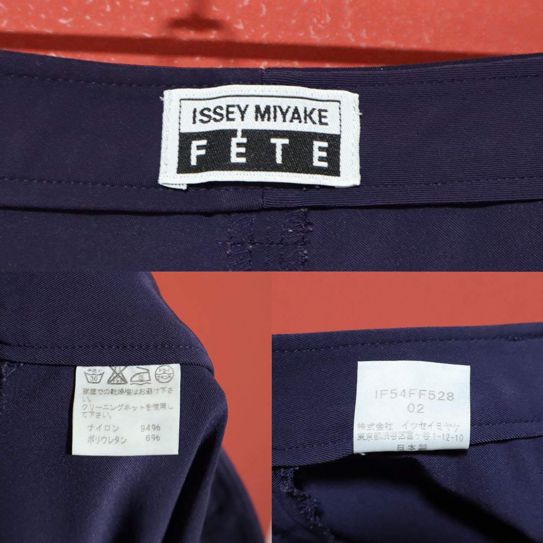 Issey Miyake Purple Nylon Stretch Crinkled Flare Size 2