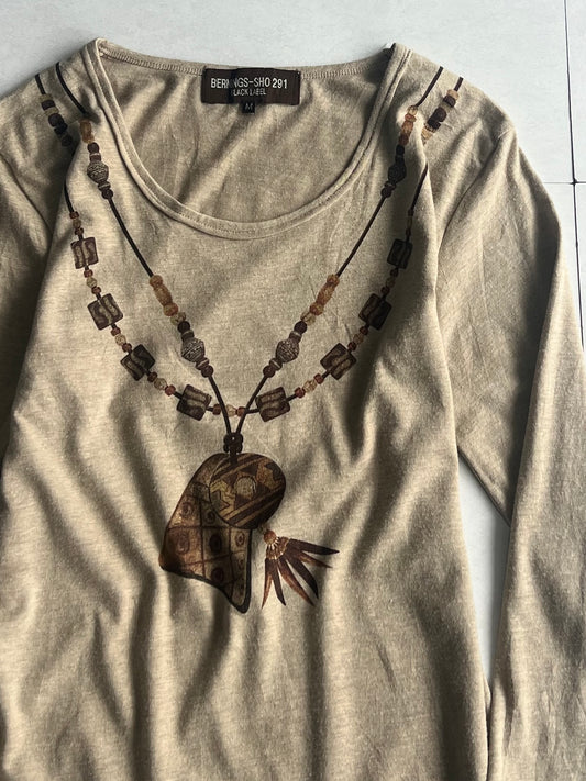 BERNINGS-SHO Optical Illusion Long Sleeve Shirt Size M