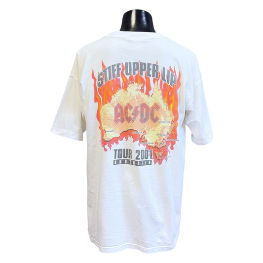 AC/DC STIFF UPPER LIP TOUR 2001 T-Shirt Size XL