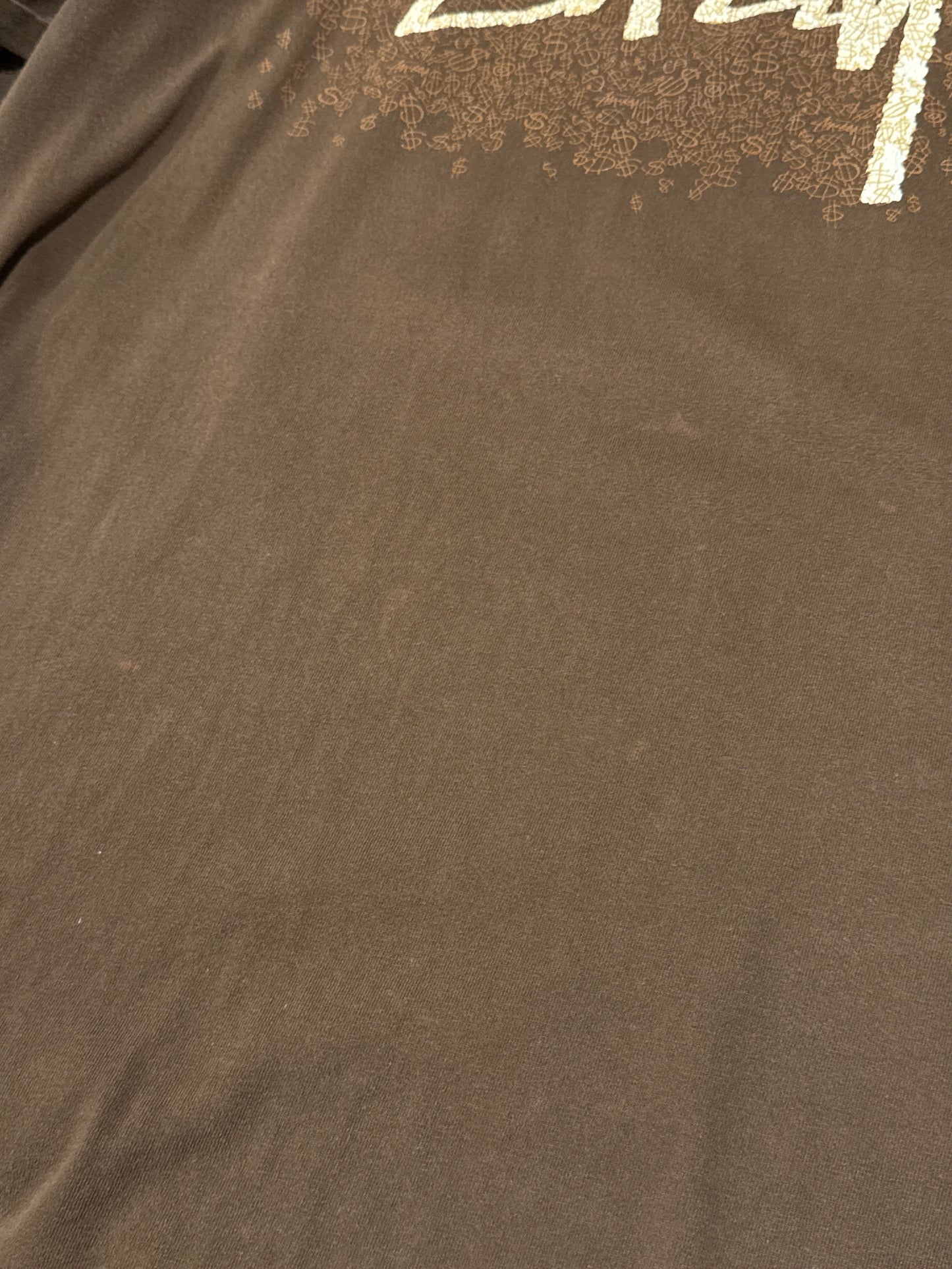 Stussy 00s Faded Brown Cotton Size L