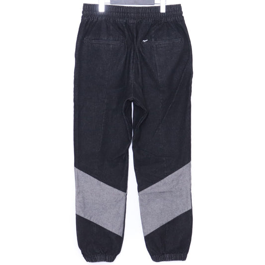 SAPEUR Denim Track Pants Black Size XL