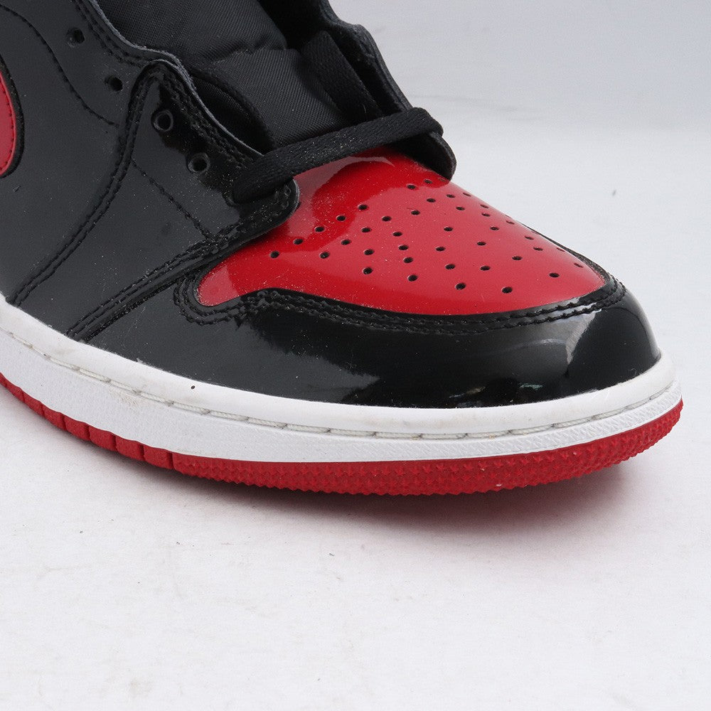 NIKE AIRJORDAN 1 High OG Patent Bred Sneakers Red Size 27cm