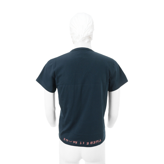 Maison Martin Margiela Navy Pink Cotton T-Shirt Size S