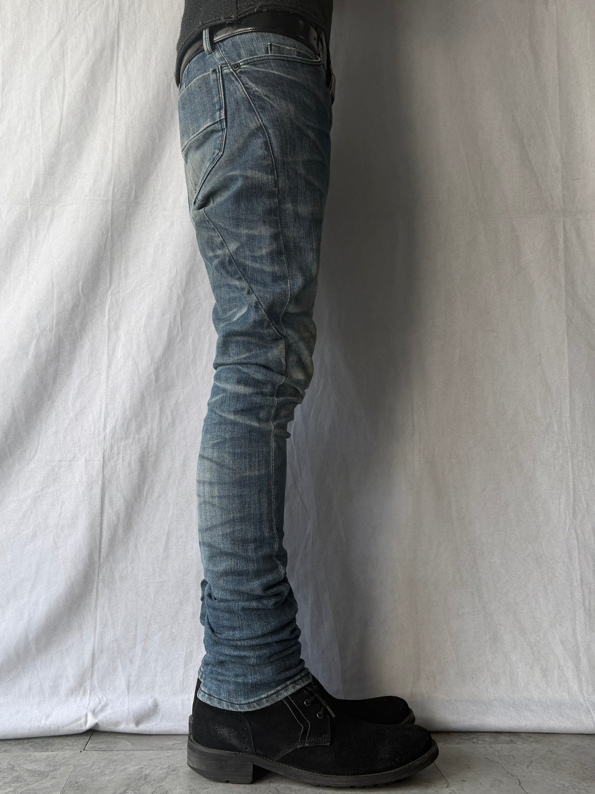 Johnny Wolf Faded Zip Flare Denim Size 2