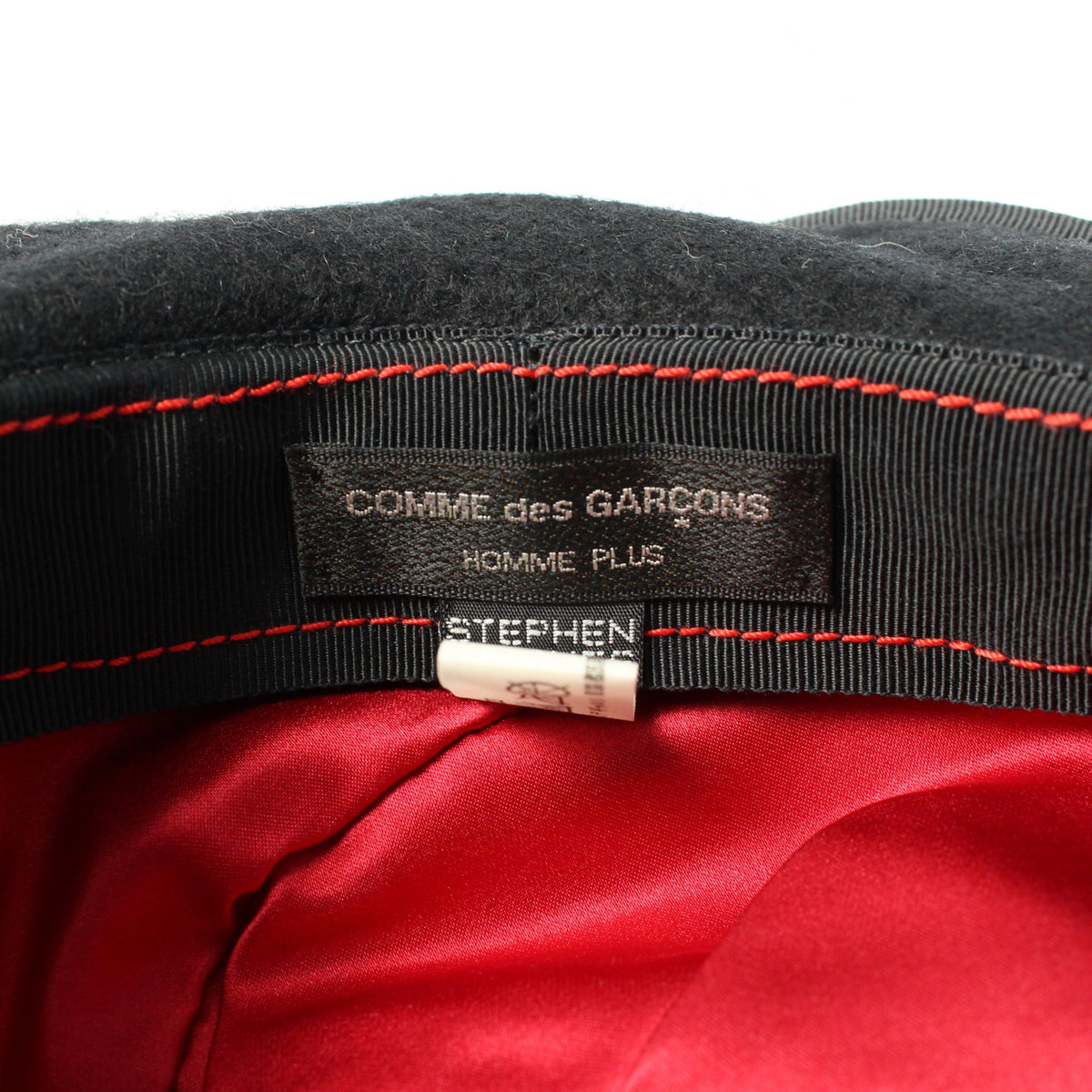 COMME des GARCONS HOMME PLUS x Stephen Jones Wool Hat Black