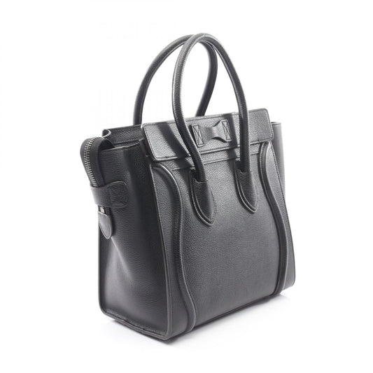 CELINE Luggage Micro Shopper Bag Black