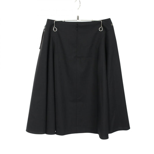 Rene Flare Wool Skirt Black Size 36