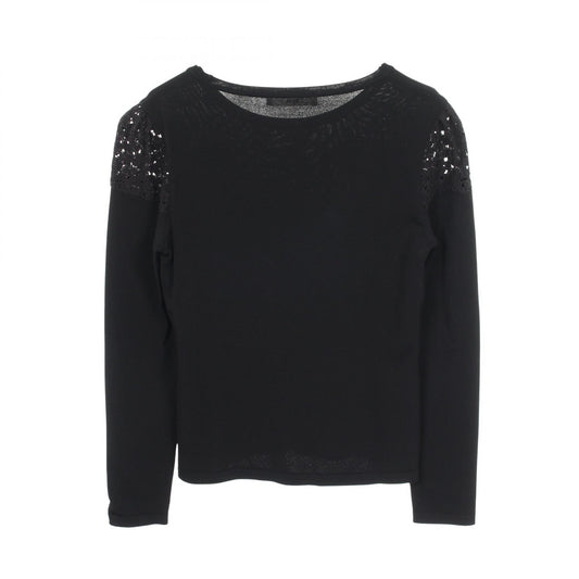 Rene Floral Lace Rayon Top Black Size 36