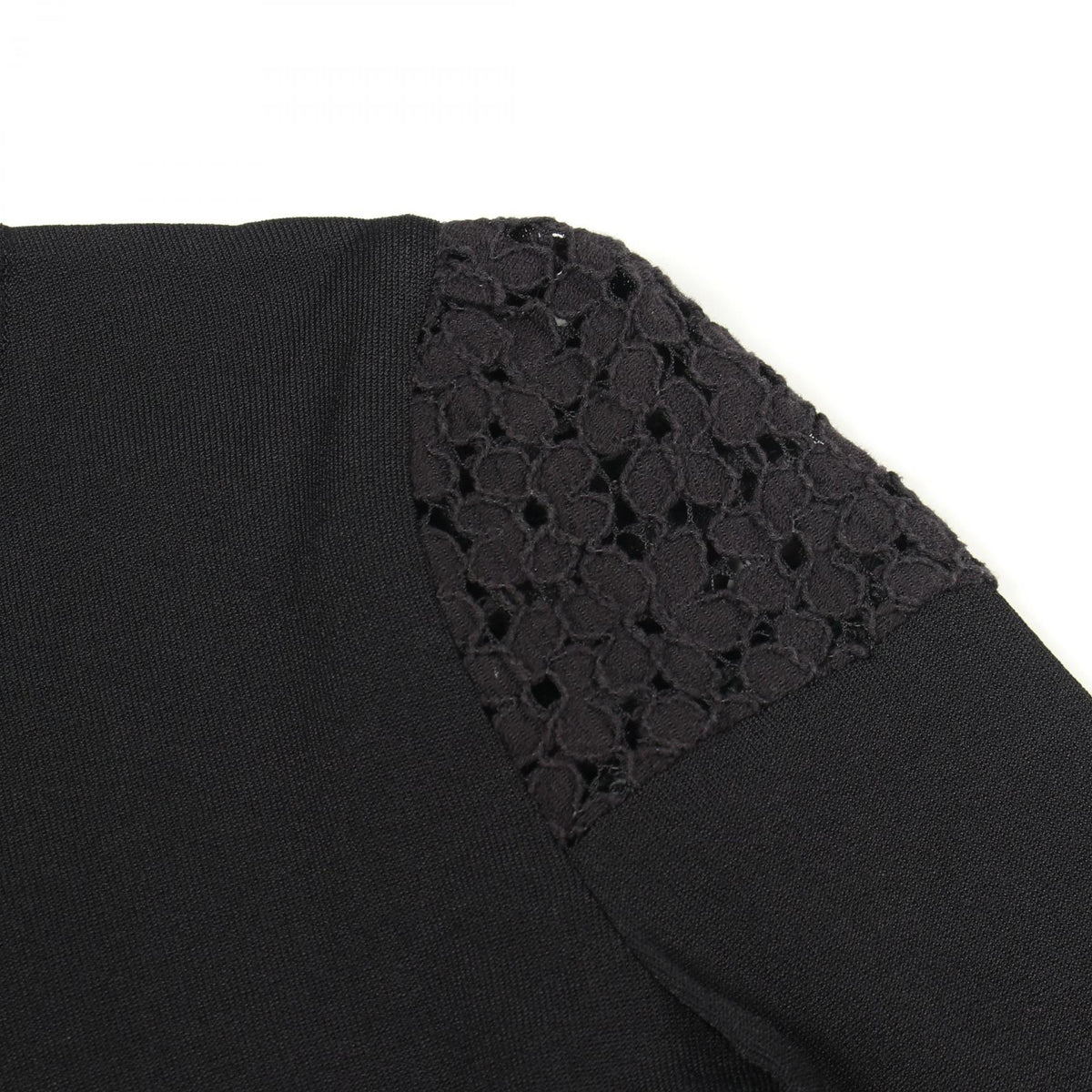 Rene Floral Lace Rayon Top Black Size 36