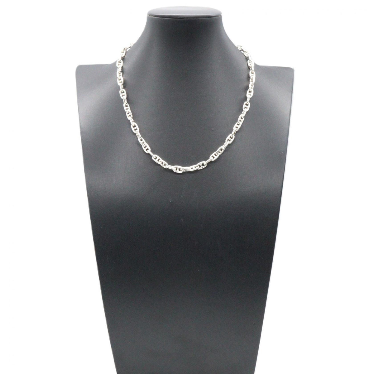 HERMES Vintage Chaine Silver Necklace