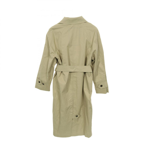 BURBERRY Castleford Cotton Balmacaan Coat Beige Size 46