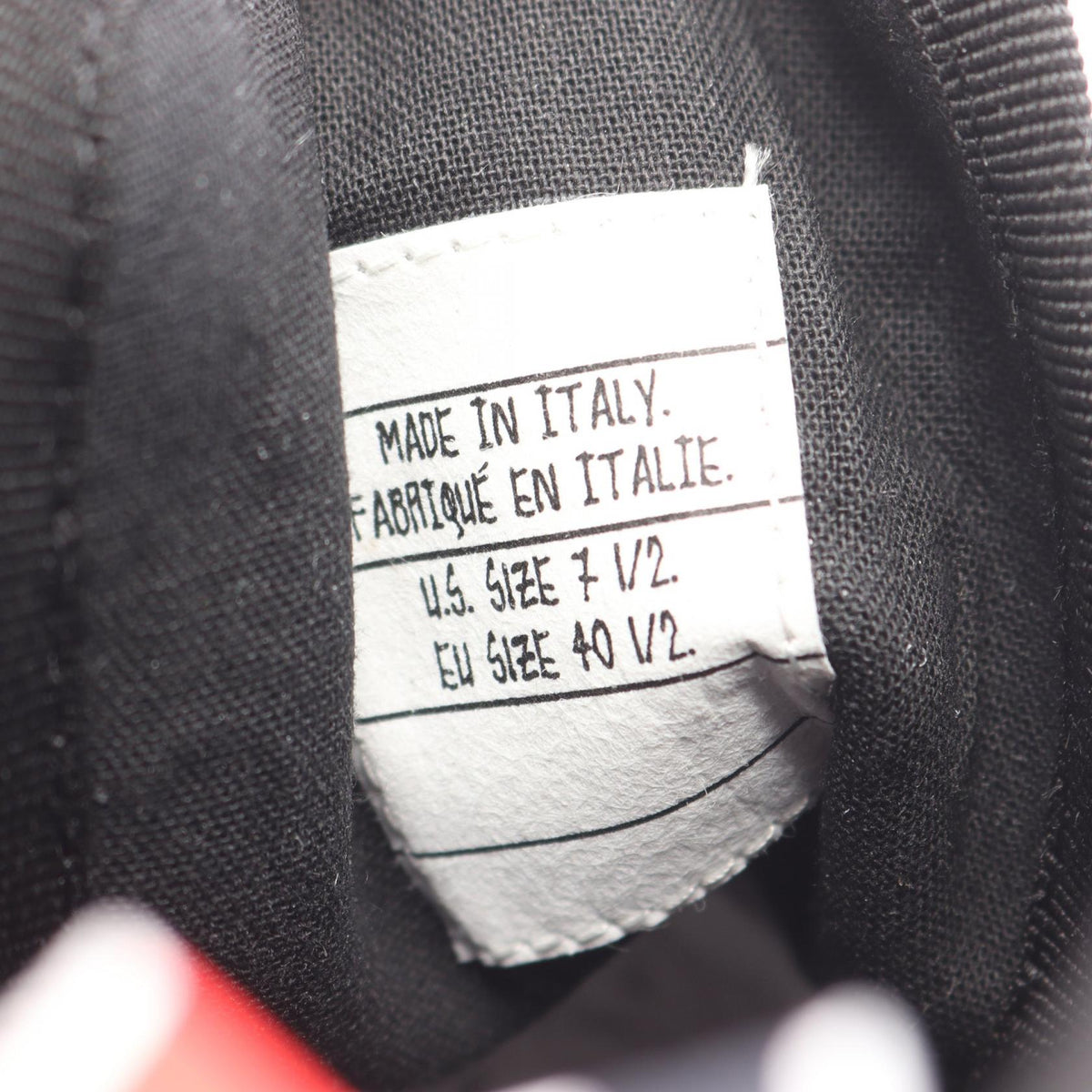 THOM BROWNE Black Multicolor Canvas Sneakers Size 7.5