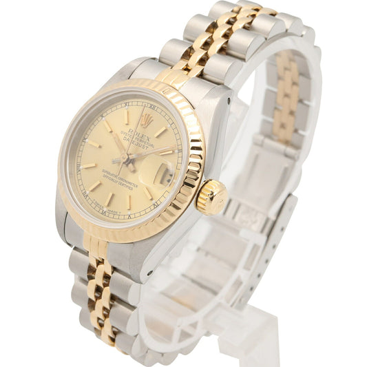 ROLEX Datejust K18 YG Champagne Watch