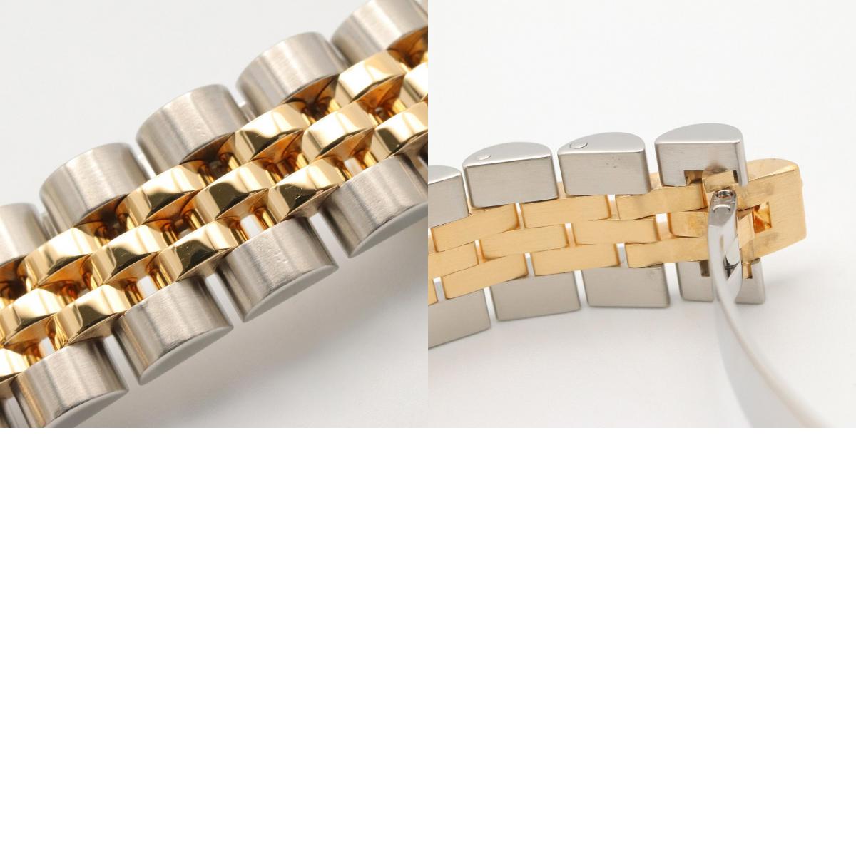 ROLEX Datejust 10-Diamond Gold Dial Watch