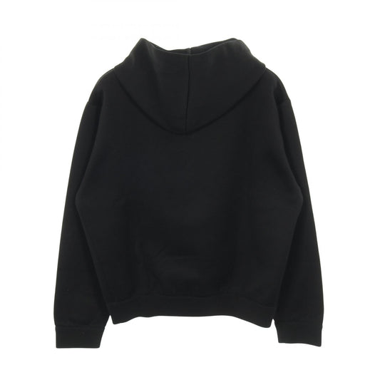 LOUIS VUITTON Cotton Nylon Hoodie Black Size S