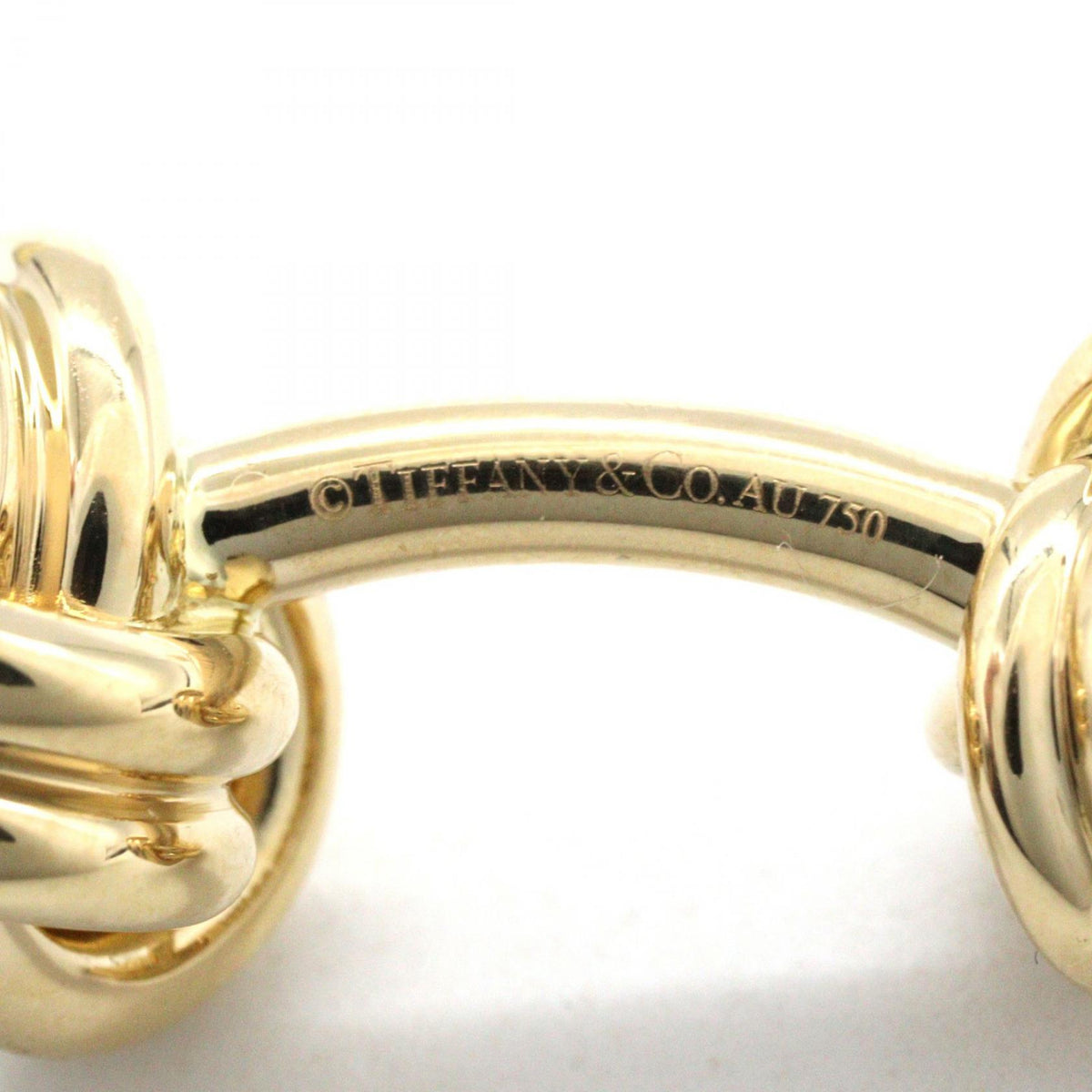 TIFFANY&CO Knot Twist K18 Gold Cufflinks