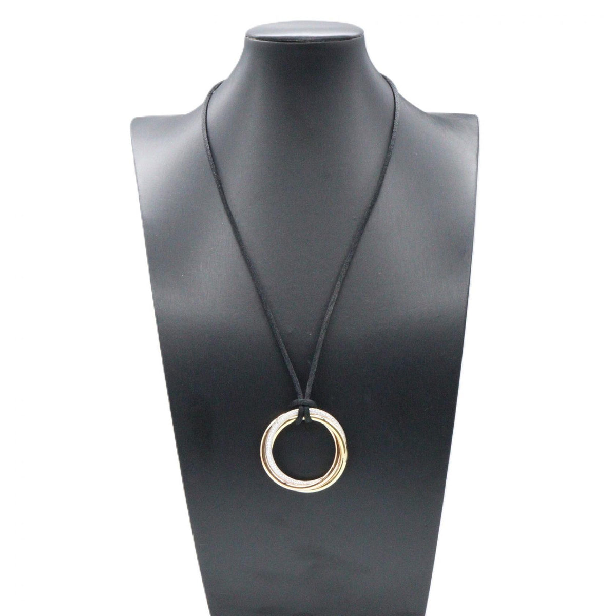 CARTIER Trinity Diamond K18 Gold Necklace