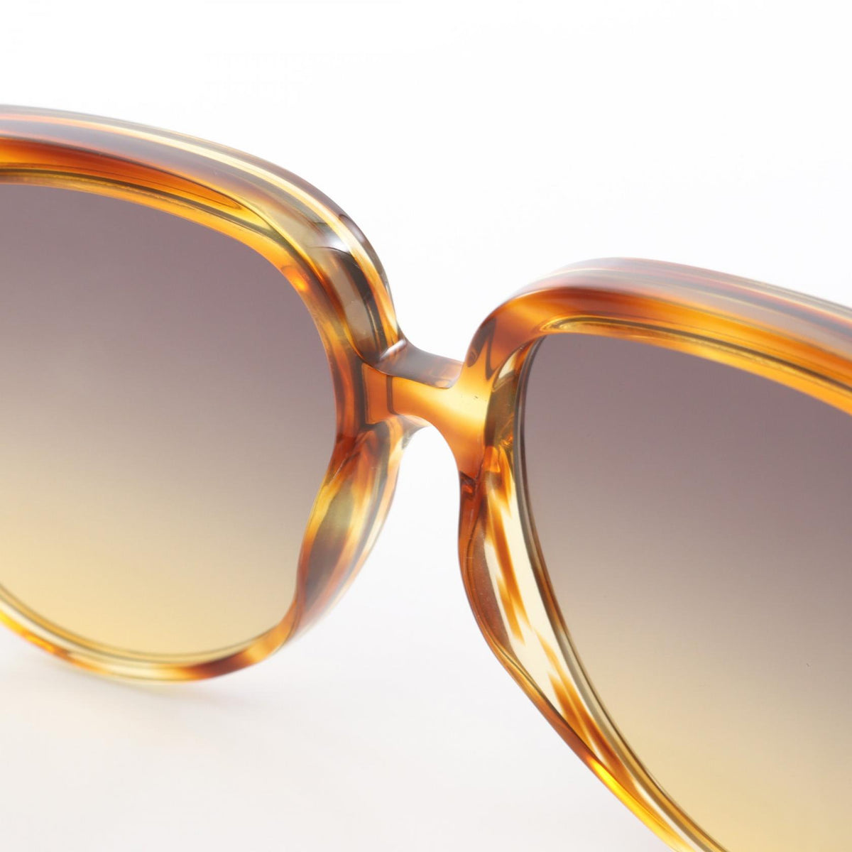 CELINE Plastic Sunglasses Brown