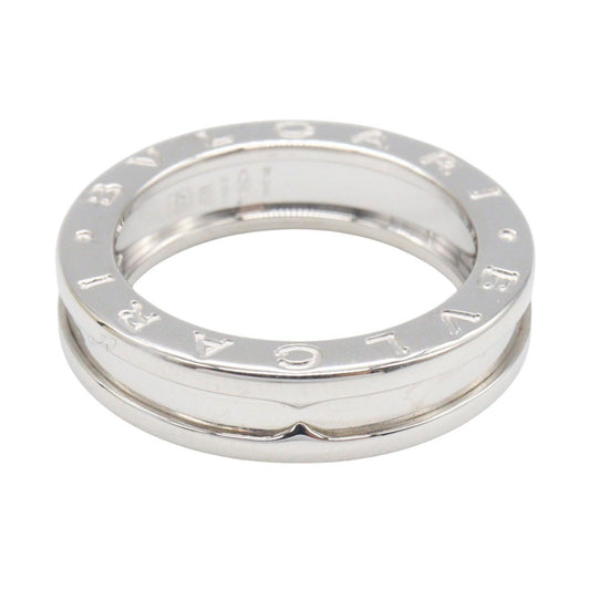 BVLGARI B-zero1 Ring K18WG White Gold Silver Size JP 8.5