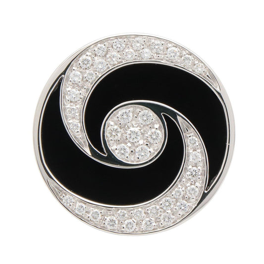 BVLGARI Allegra Optical Diamond Onyx Ring Size JP 10.5