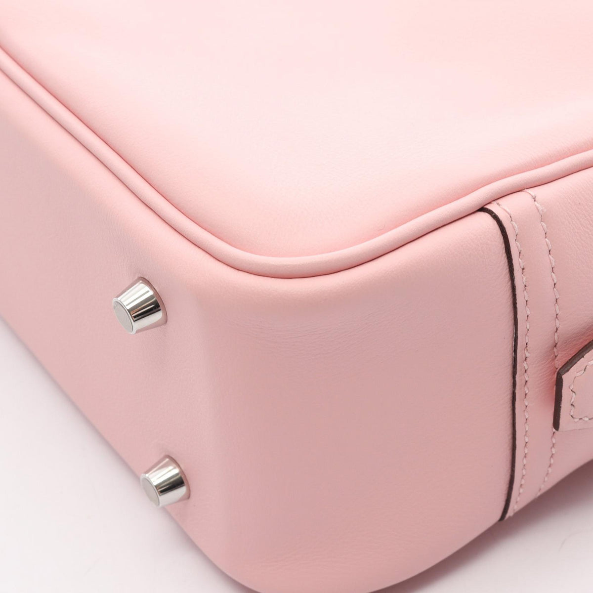 HERMES Mini Plume 20 Rose Handle Bag