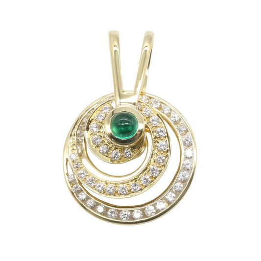 JEWELRY K18 Yellow Gold Diamond Pendant