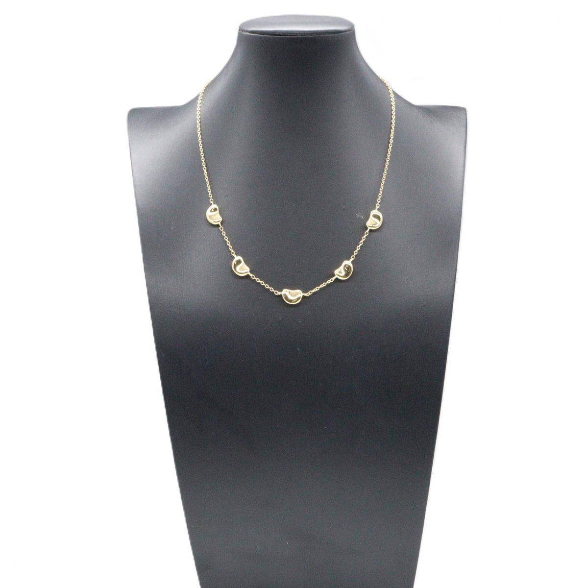 TIFFANY&CO Beans 5 Motif K18 Gold Necklace