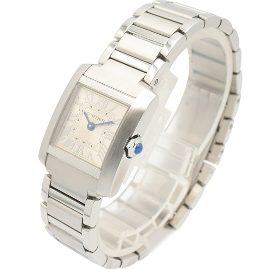 CARTIER Tank Française SM Steel Watch