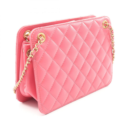 CHANEL Matelasse Coco Mark Bag Pink