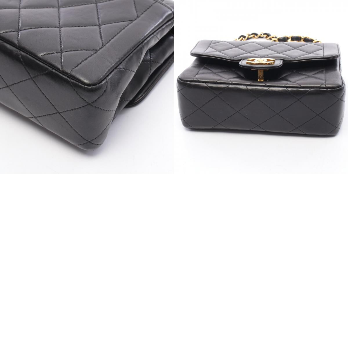CHANEL Matelasse Mini Lambskin Bag Black