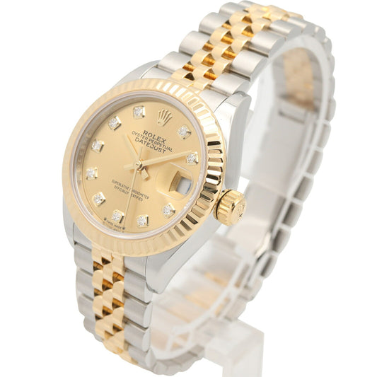 ROLEX Datejust 10P Diamond K18 Gold Watch