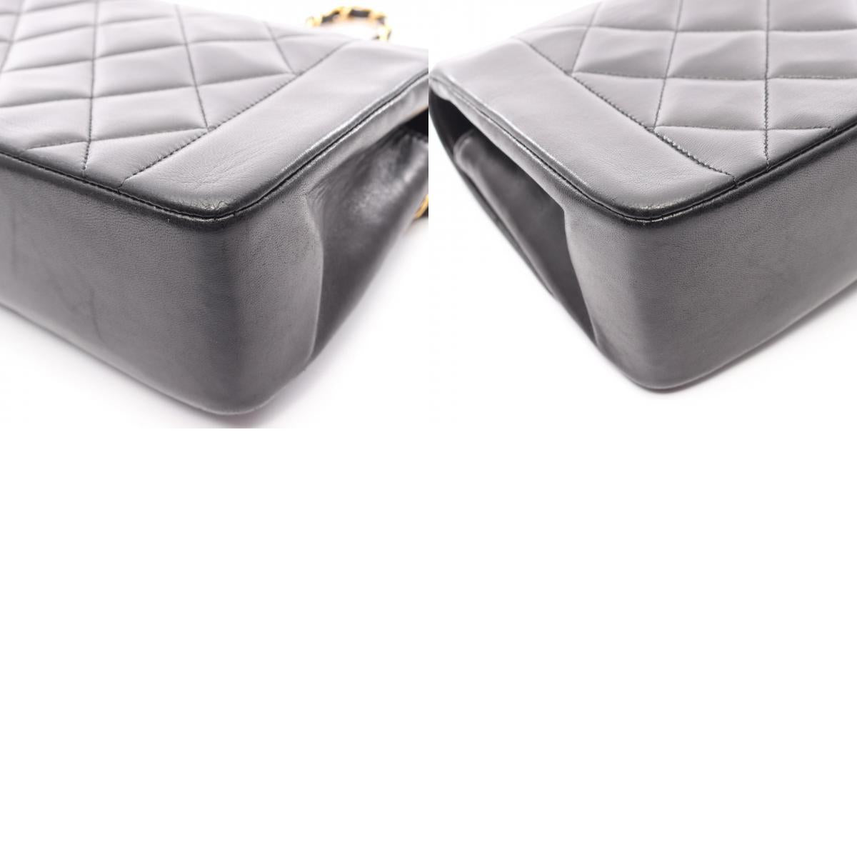 CHANEL Matelassé Diana Flap Bag Black