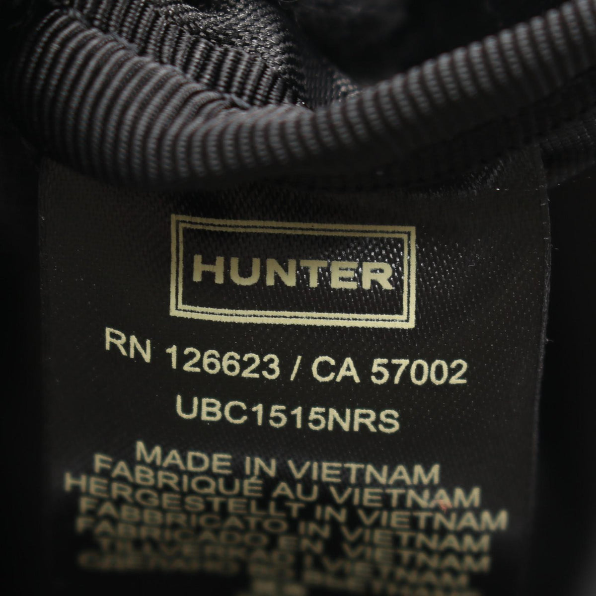 HUNTER Travel Ripstop Nylon Bag Black