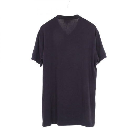 GIORGIO ARMANI Henley Short Sleeve T-Shirt Navy Size 48