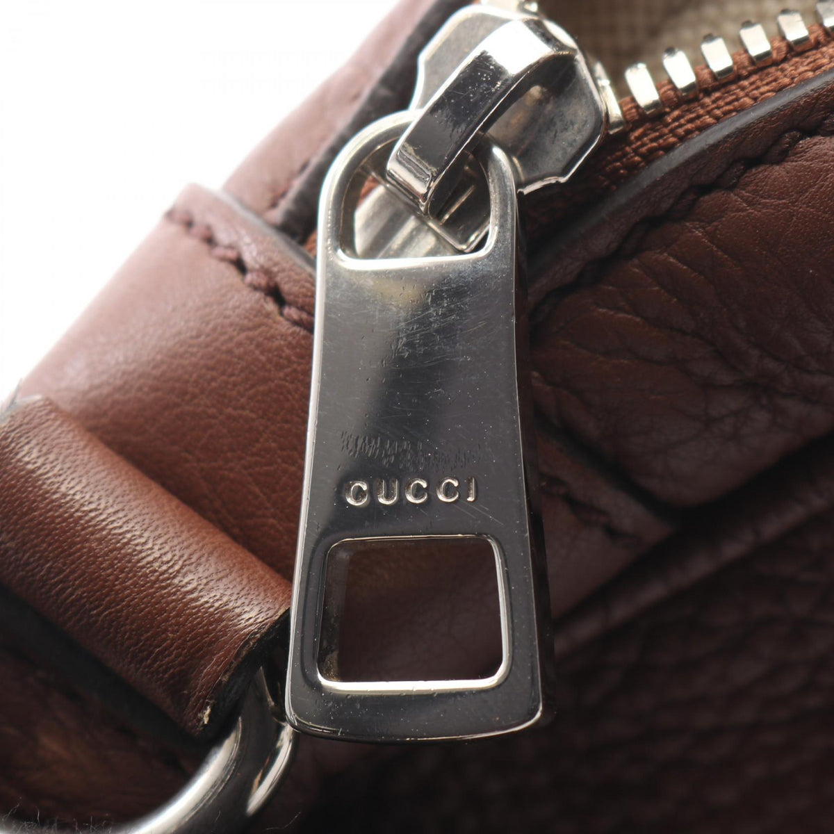 GUCCI Interlocking G Leather Briefcase