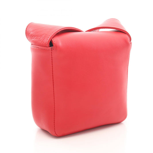 CHROME HEARTS Hot Pot Cross Ball Leather Bag Red