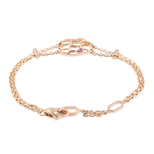 BVLGARI Serpenti Amethyst K18PG Bracelet
