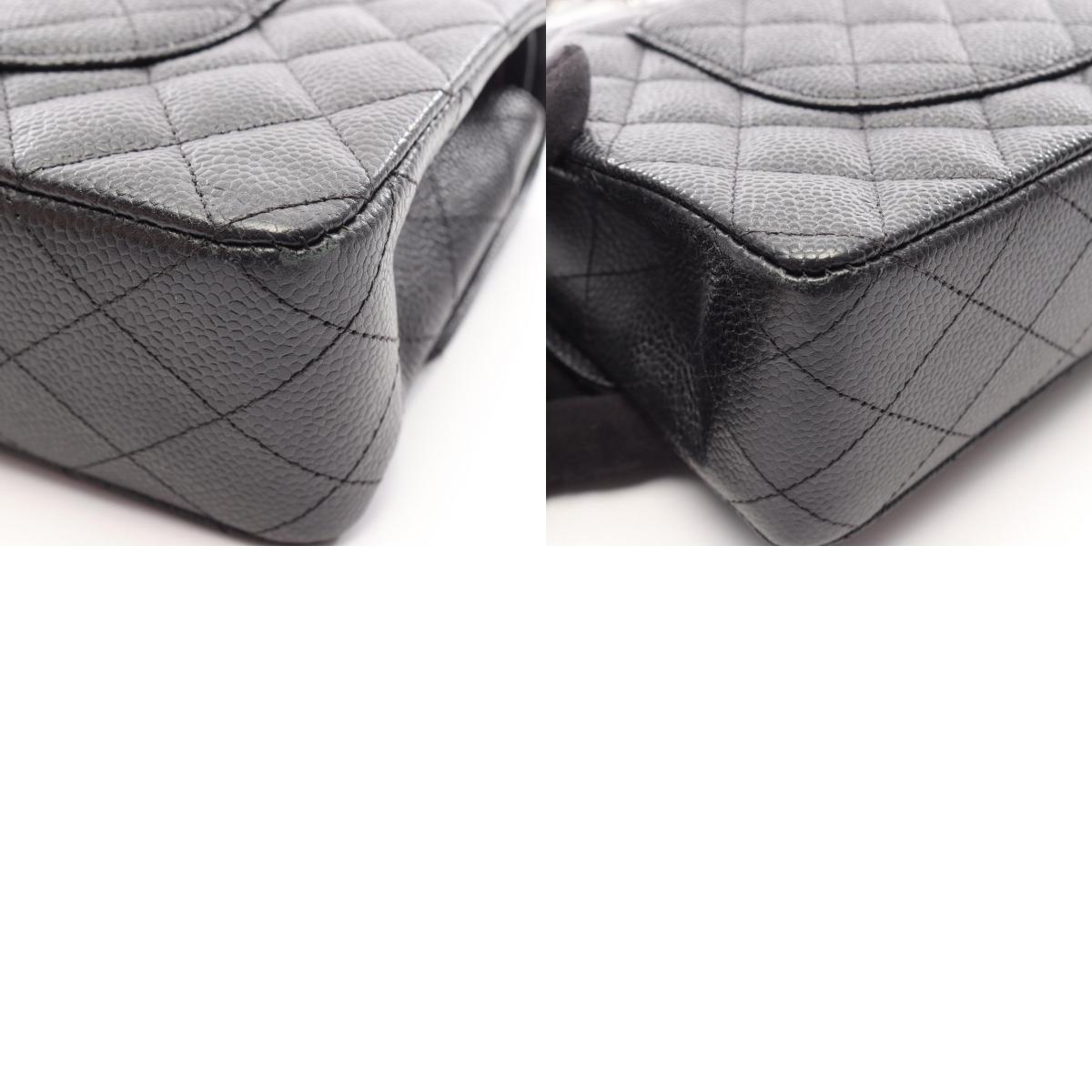 CHANEL Black Caviar Skin Shoulder Bag
