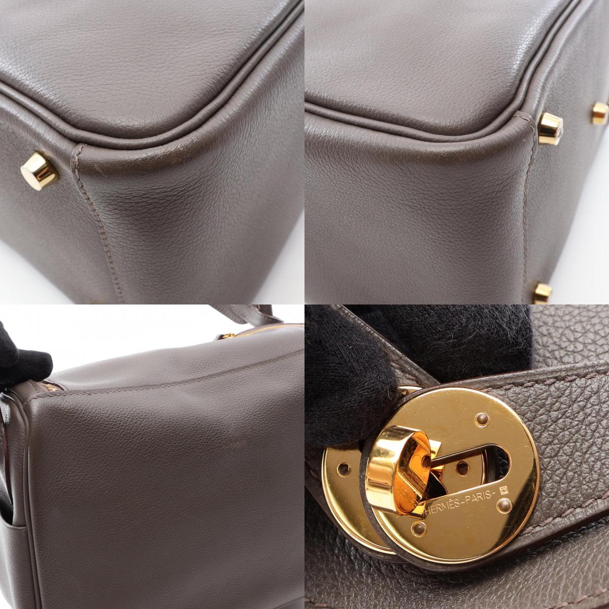 HERMES Lindy 26 Shoulder Evercalf Leather Shoulder Bag
