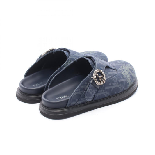 Dior Aqua Mule Fabric Sandals Blue Size EU 40