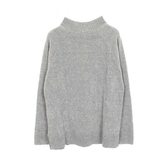 Emporio Armani Gray Black High-Neck Knit Sweater Size M